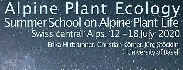 2020 Summer School Alpine Plant Ecology