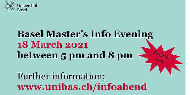 Uni Basel Master studies info event