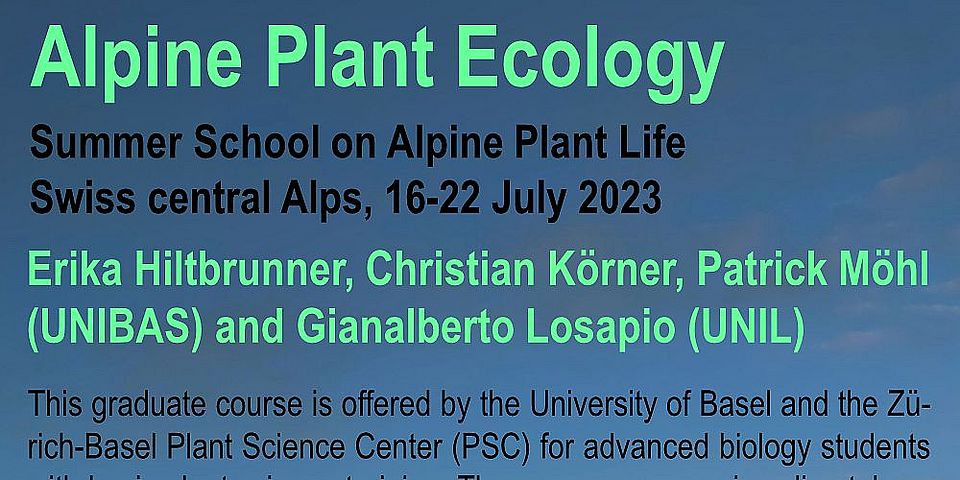 alpine plant life summer school 2023