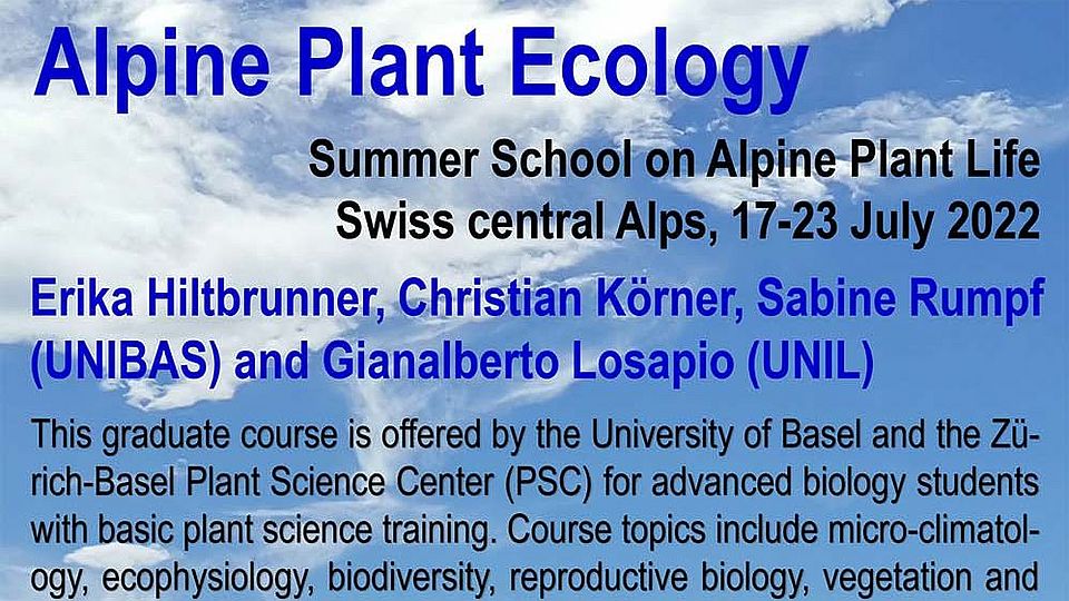 alpine plant life summer school 2022