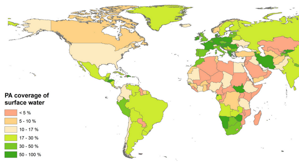Coverage of surface water ©EU 2019